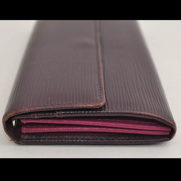 💜Louis Vuitton Purple Epi Portefeuille Sarah Long Wallet RARE!!!💜 - Picture 4 of 16